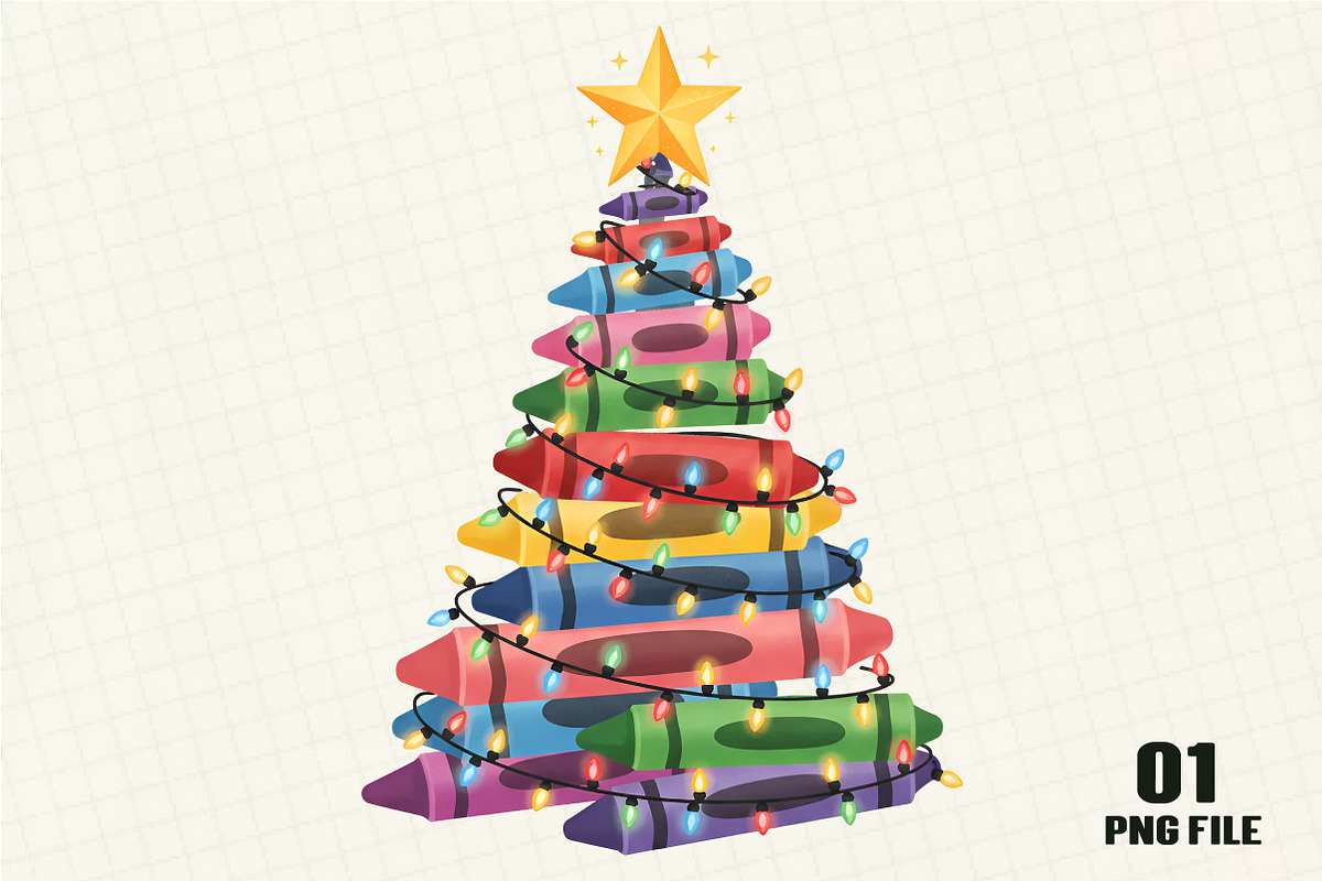 Christmas Tree PNG (2), an Illustration by DreamCafeArt (Photo 1 of 4)