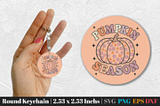 Fall Round Keychain SVG PNG Bundle, an Illustration by Actual Pixel (Thumbnail 17 of 20)
