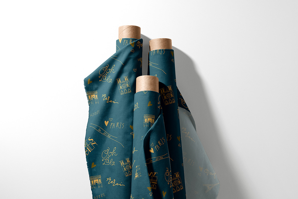 Modern French Chic Pattern, a Pattern Graphic by StudioGlouna