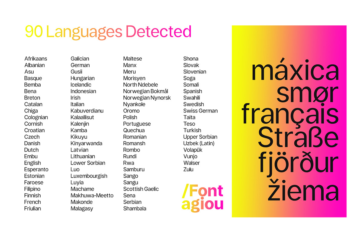 Fontagiou | SALE 60% Off, a Sans Serif Font by Areatype (Photo 2 of 11)