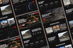 Mining Industrial Landing Page