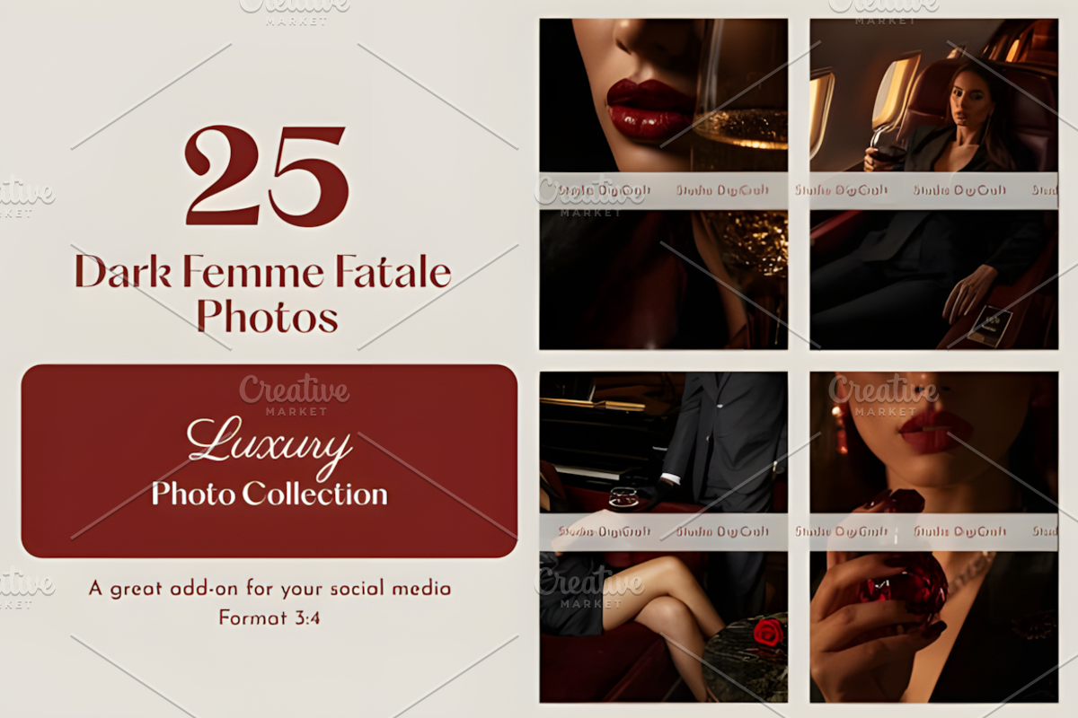 Femme Fatale Luxury Photo Collection, a Marketing Template by Ink Gallery (Photo 1 of 5)