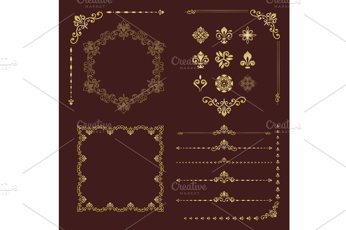 Vintage Big Set of Classic Patterns, a Pattern Graphic by FineArtStudio