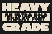 Heavy Grade - Display Font, a Sans Serif Font by Rest Stop (Thumbnail 1 of 6)