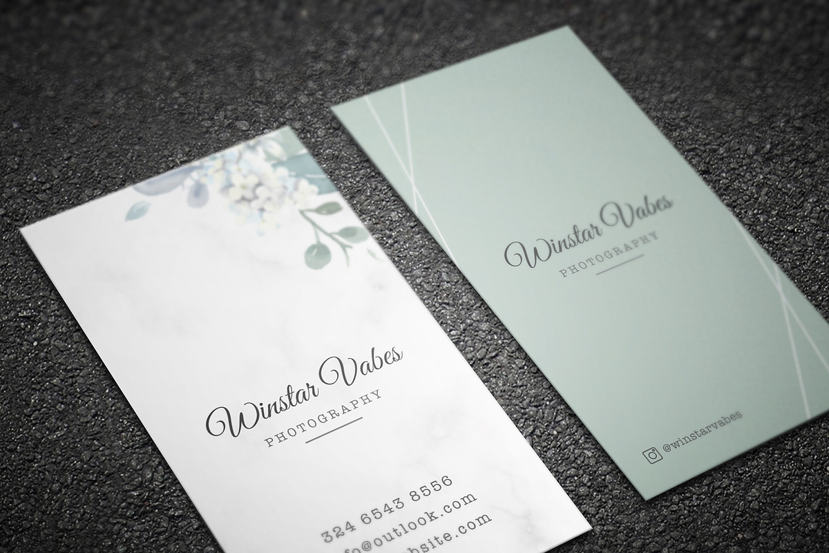 Photography Business Card, a Business Card Template by TelaTemplates (Photo 2 of 7)