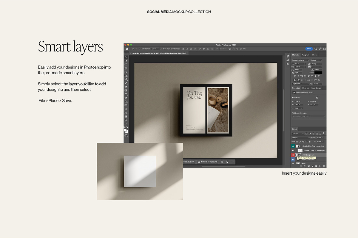 Social Post & Square Mockup Bundle, an iPhone Mockup by Moyo Studio (Photo 3 of 16)