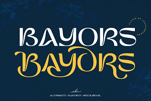 Bayors Psychedelic Display Font