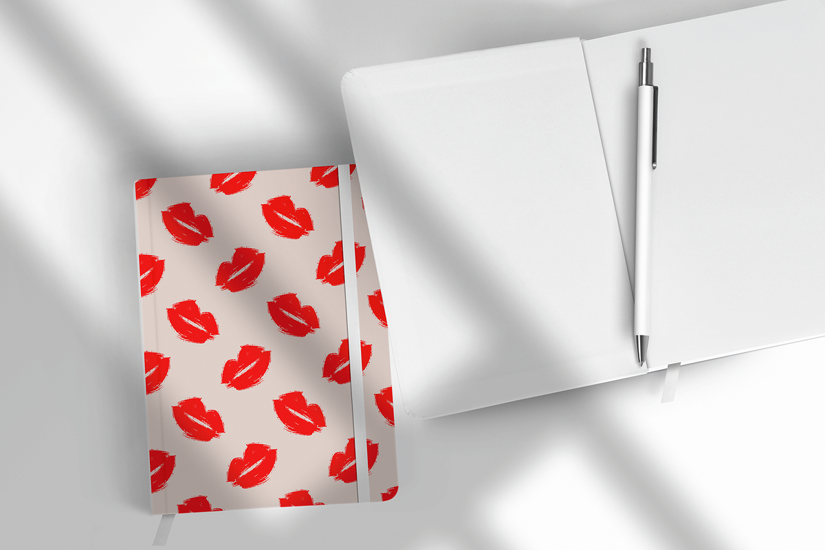 Red Lipstick Seamless Pattern, a Pattern Graphic by Bonfloret Studio (Photo 3 of 3)