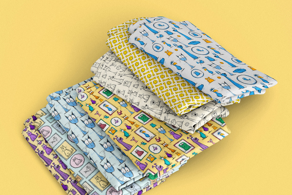 Pet Doodle Party. Clipart & Patterns, a Pattern Graphic by AnMark (Photo 3 of 14)