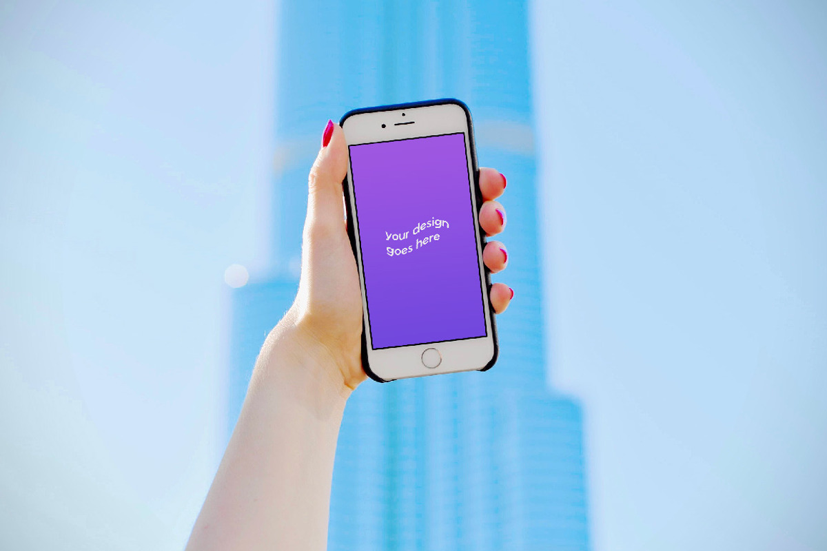 3 White iPhone 6/7 Mockups + Filters, an iPhone Mockup by Uncommon Mockups (Photo 6 of 7)