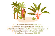 Tropical Summer Beach Illustrations, a Background Graphic by CreativeChristiana (Thumbnail 2 of 14)