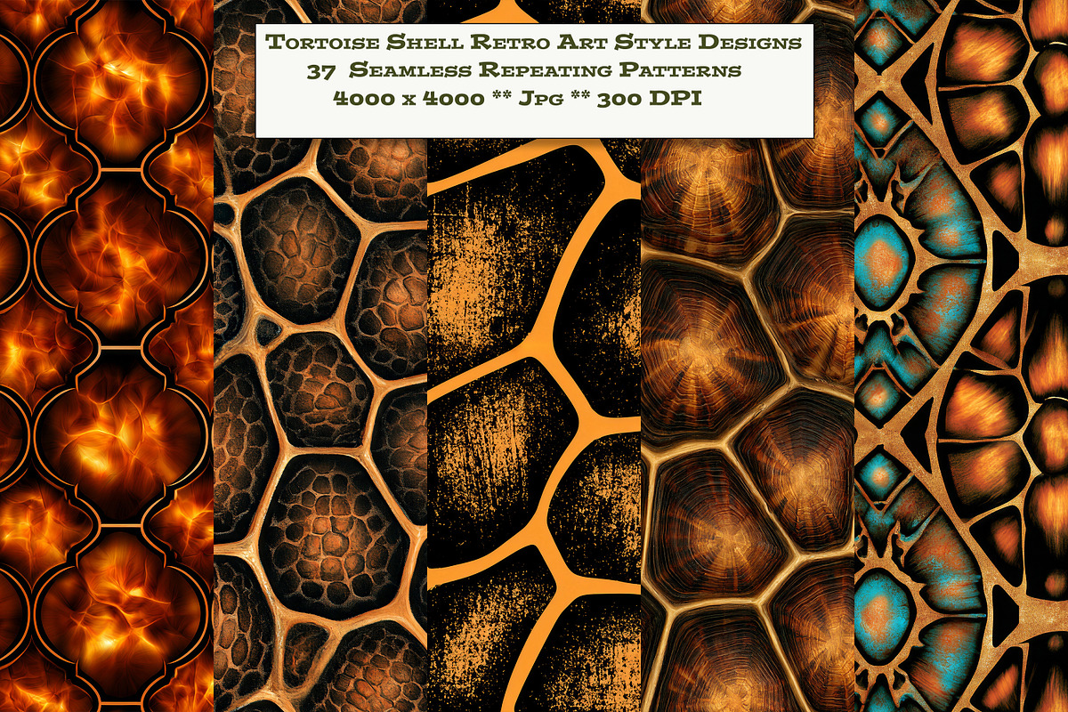Tortoise Shell Animal Prints, a Pattern Graphic by karenfoleyphoto (Photo 1 of 8)