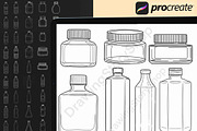 100 Procreate Bottle Brush Stamps, a Brush Add-On by DrawingStoryShop (Thumbnail 6 of 6)
