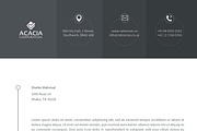 Clean Letterhead, a Stationery Template by DesignGhar (Thumbnail 3 of 3)