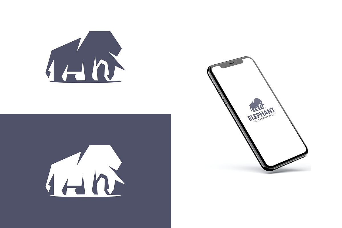 Elephant Logo Flat Silhouette, a Branding & Logo Template by Artnivora.Std (Photo 3 of 4)