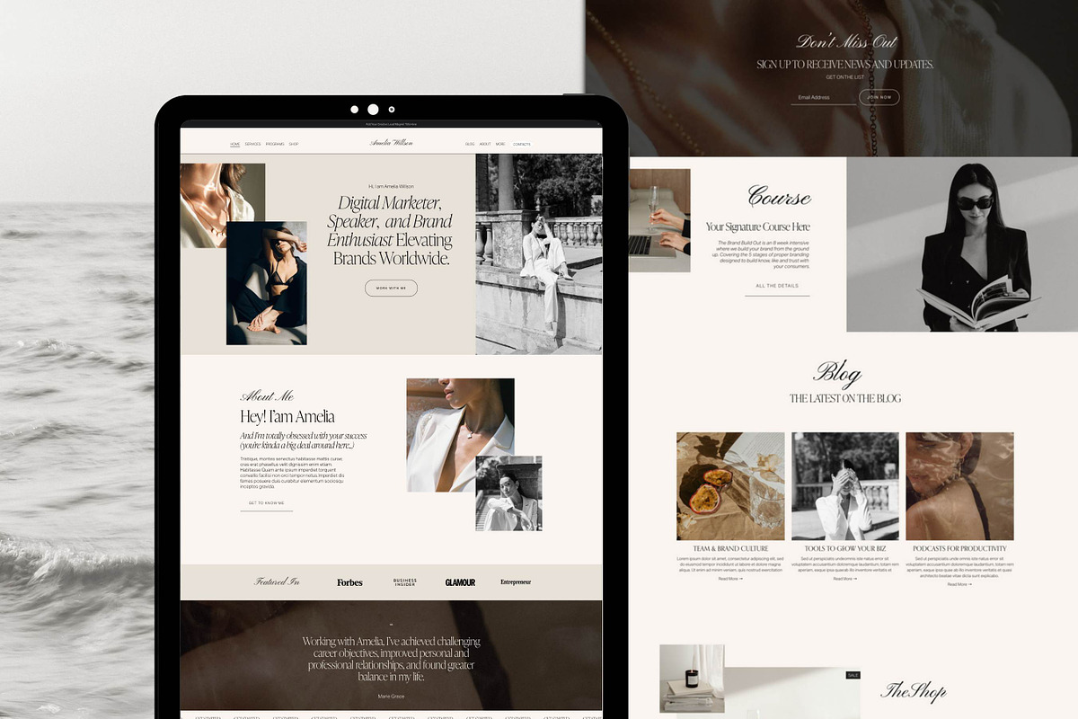 Squarespace Website Template, a Squarespace Template by Presentibox (Photo 2 of 11)
