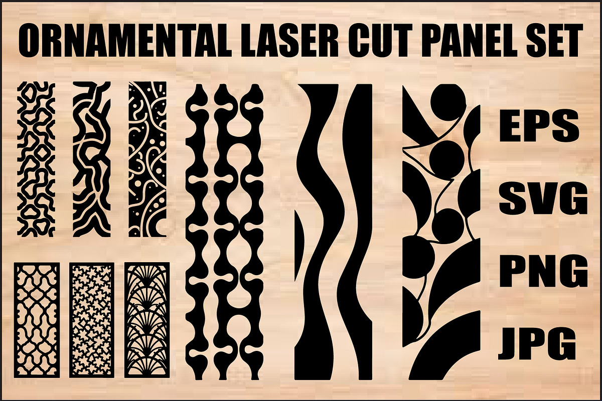 Ornamental Laser Cut Panel Set, an Object Graphic by Creativeshirt (Photo 1 of 5)