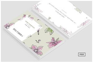 Floral Pattern Business Card