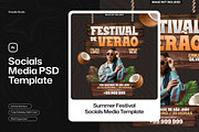 Social media post summer festival, a Social Media Template by iDoodle Studio (Thumbnail 1 of 2)