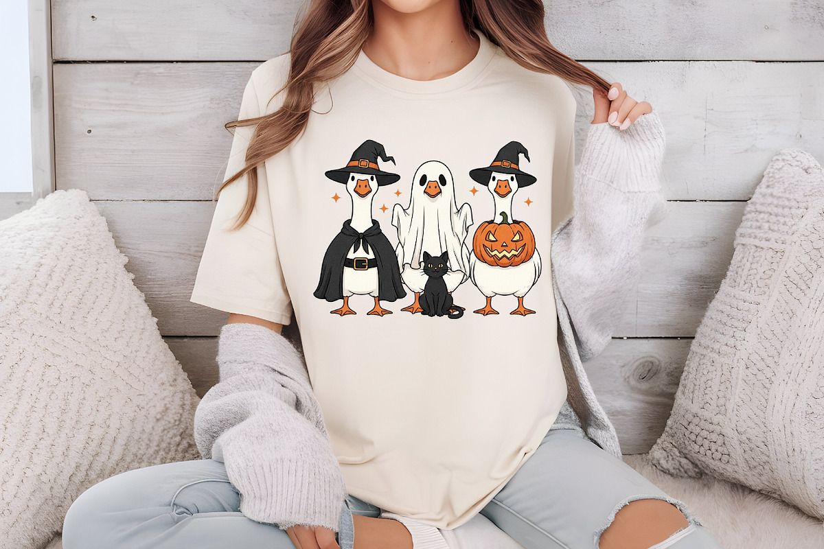 Halloween Goose PNG, Boo Ghost Goose, an Illustration by Libby Wishes (Photo 2 of 6)