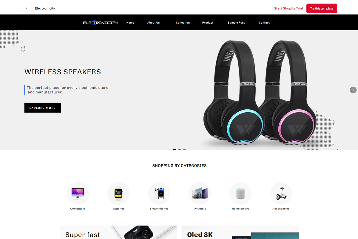 Electronicify Shopify Template, a Shopify Template by LTheme