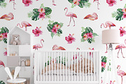 Flamingo Tropical Seamless Patterns, a Pattern Graphic by PatternPalette (Thumbnail 8 of 12)