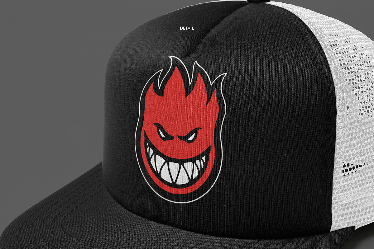 Realistic Trucker Hat Mockup, a Hat Mockup by Uncentrifuged Pressure (Photo 14 of 19)