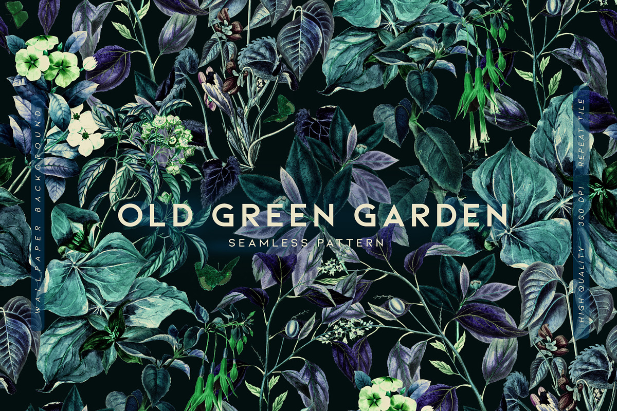 Old Green Garden, a Wallpaper Graphic by MalyskaStudio (Photo 1 of 9)