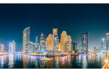Beautiful Night view of high-rise, an Architecture Photo by Our Amazing World