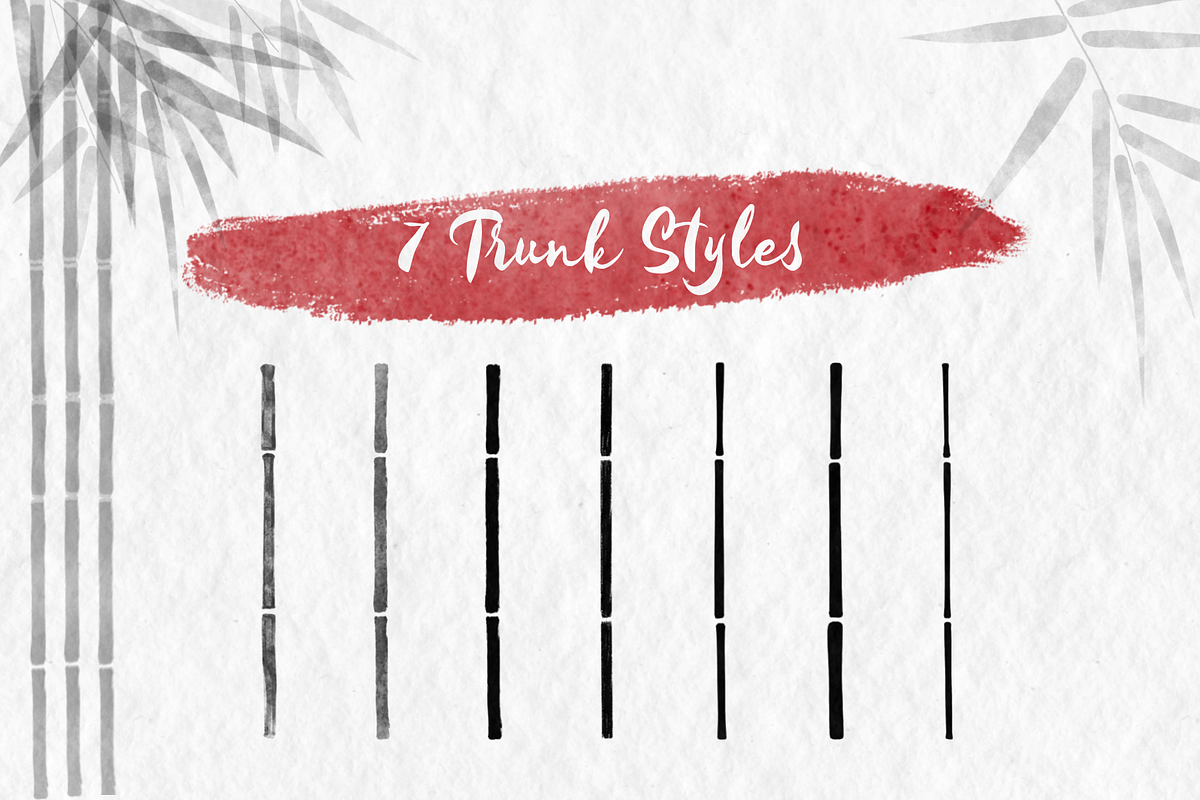 Bamboo Brush Stamp for Procreate, a Brush Add-On by The Botanical Planet (Photo 4 of 4)