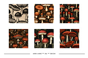 Mushroom Retro Art Patterns, a Pattern Graphic by karenfoleyphoto (Thumbnail 13 of 13)