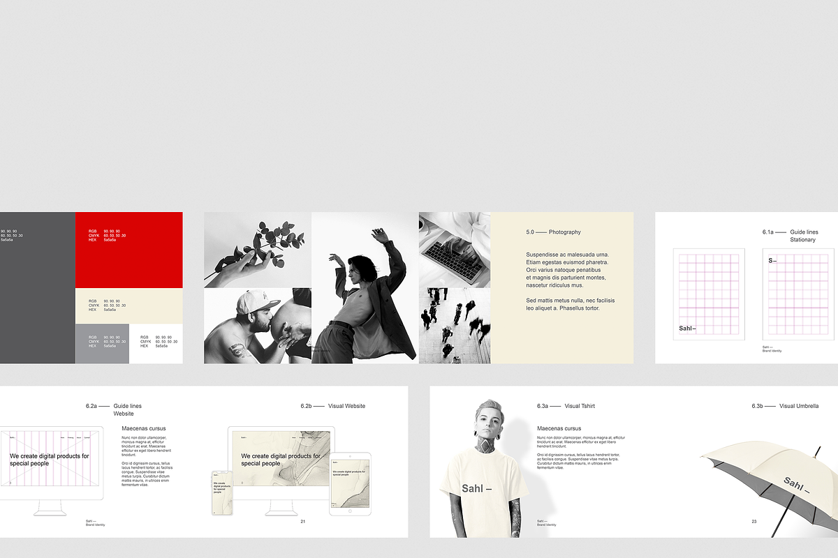 Visual Identity Guidelines, a Brochure Template by BOXKAYU (Photo 7 of 10)