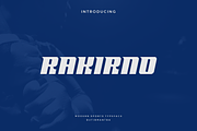 Rakirno - Modern Sport Typeface, a Sans Serif Font by Letterna (Thumbnail 1 of 4)