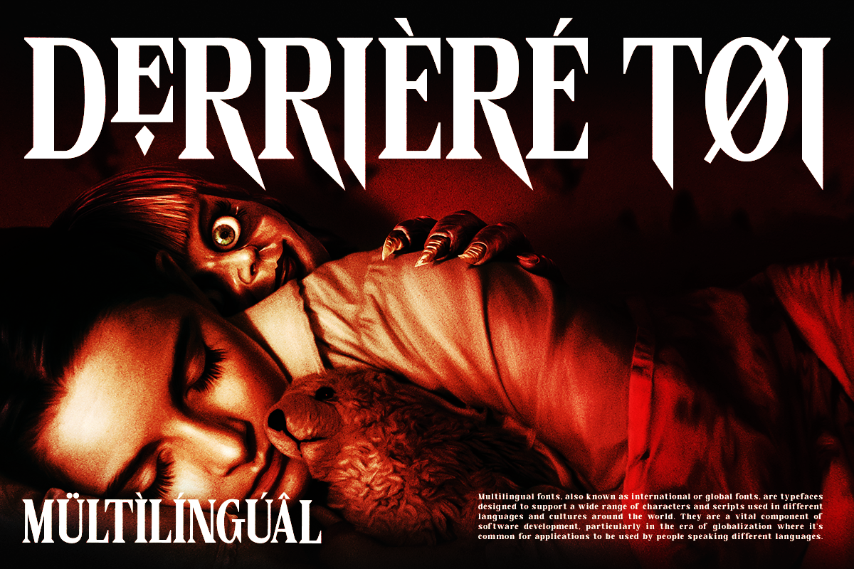 Ghostbum - Horror Font, a Blackletter Font by RagamKata (Photo 11 of 12)