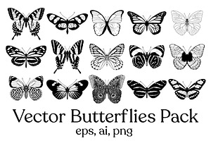 Vector Butterflies Pack