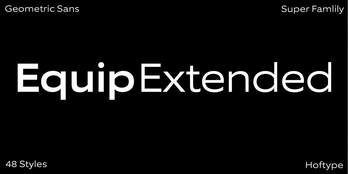 EquipExtended, a Sans Serif Font by Hoftype (Photo 1 of 15)