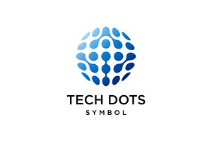 Tech Dots Logo, a Branding & Logo Template by Buqancreative
