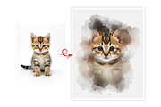 Watercolor Animal Art Photo Effect, an Action Add-On by MRI STUDIO (Thumbnail 10 of 16)
