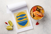 Food Mediterranean Retro Poster, an Illustration by Imaginary Party (Thumbnail 4 of 9)