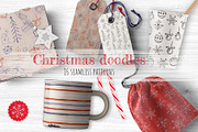 Christmas doodles. 16 patterns, a Pattern Graphic by HmarkaShop (Thumbnail 2 of 2)