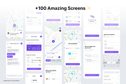 Ride Sharing App iOS UI Kit, an App Template by Paula M UI Store (Thumbnail 5 of 5)