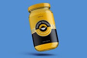 Pickle Sauce Honey Glass Jar Mockup, a Cups & Container Mockup by Digitalphaser (Thumbnail 5 of 8)