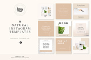 Natural | Instagram Template, a Social Media Template by January Made Design (Thumbnail 1 of 5)