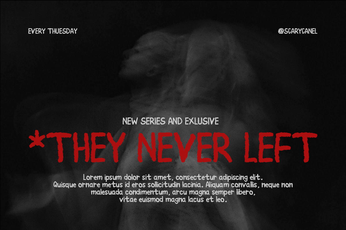 Birodo – Horror Brush Texture Font, a Sans Serif Font by ONESADYA (Photo 7 of 10)
