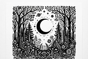 50 Mystical Galaxy Forest Silhouette, a Technology Illustration by Amazin_art (Thumbnail 9 of 21)