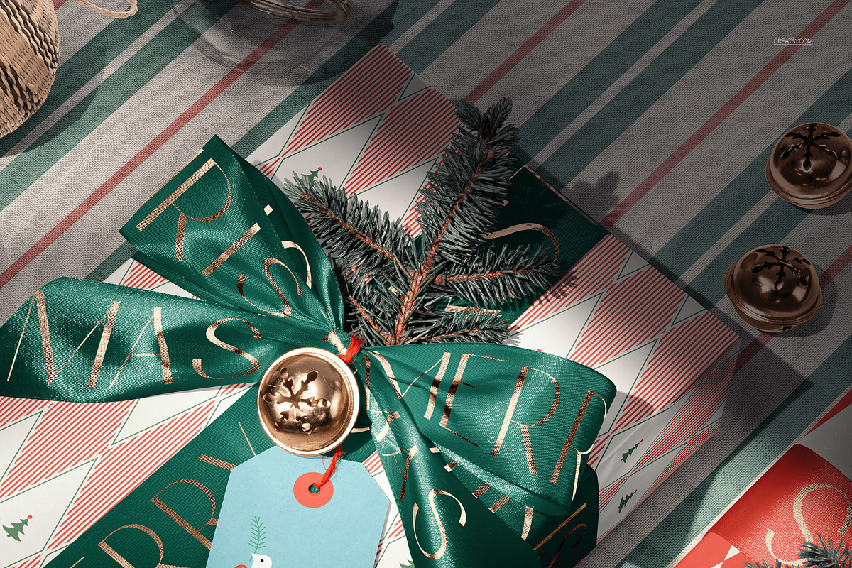 Christmas Decor & Wrapping Mockup, a Packaging Mockup by creatsy5 (Photo 24 of 35)