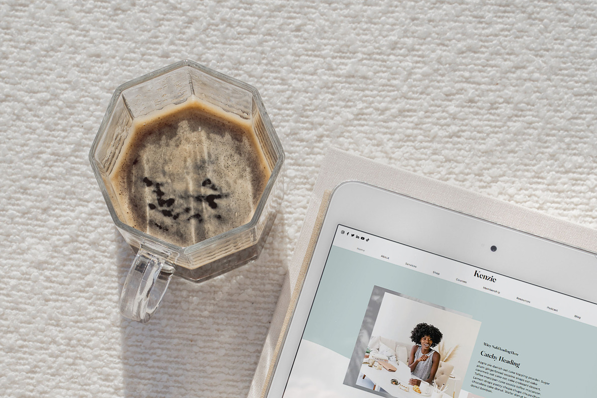 Kenzie Wix Website Template, a Wix Template by Girl Boss From Home (Photo 3 of 6)