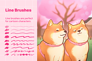 Procreate Brushes 20 Cartoon Anime, a Brush Add-On by InkPrintsTattoo (Thumbnail 5 of 8)