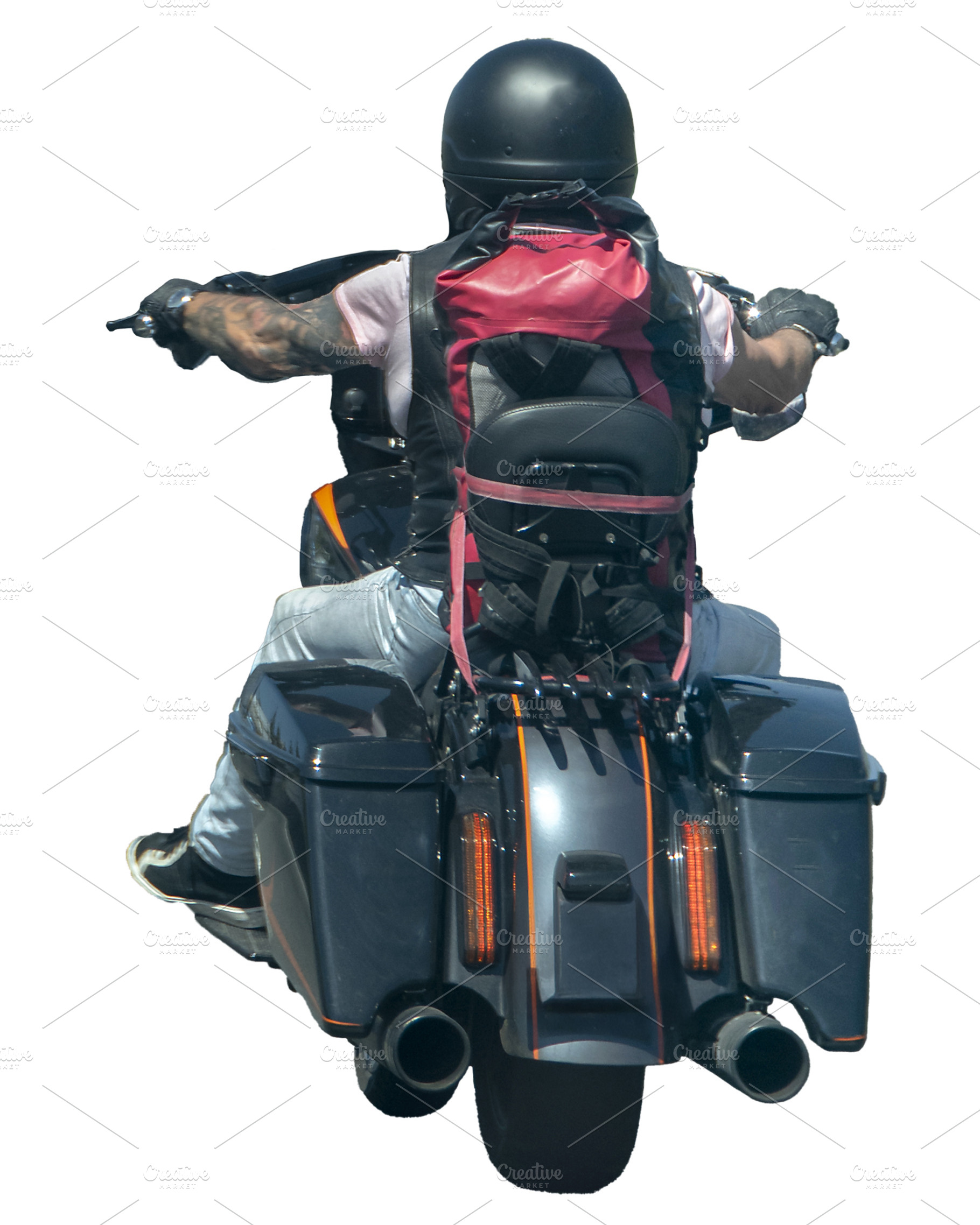 Person at motorcycle traveling, a Transportation Photo by DanFLCreativo