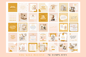 Instagram Templates Boho Canva